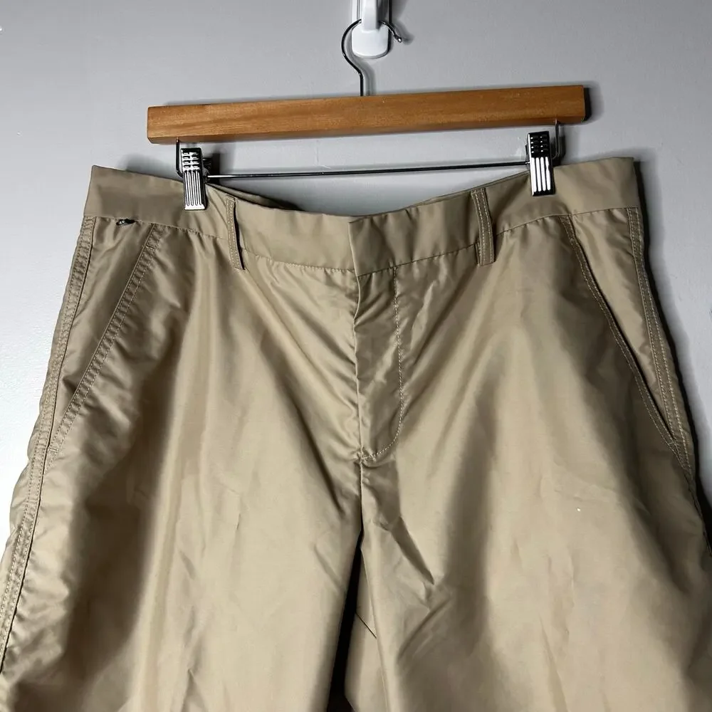 J. Lindeberg Performance‎ Golf Shorts Men's 36 Khaki Tan Regular Fit Casual